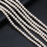 Round Natural Freshwater Pearl Beads for Jewelry Making DIY