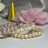 6mm Natural Freshwater Pearl Bracelet 14-21cm