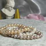 6mm Natural Freshwater Pearl Bracelet 14-21cm