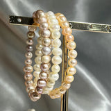 6mm Natural Freshwater Pearl Bracelet 14-21cm