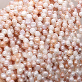 Natural Freshwater Pearl Beads 7-8mm Two Hole Bracelet Necklace Making