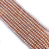 Purple Freshwater Pearl Flat Beads 3-12mm Jewelry DIY