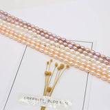 Natural Freshwater Pearl Rice Beads for DIY Charm Jewelry Making