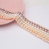 Natural Freshwater Pearl Rice Beads for DIY Charm Jewelry Making