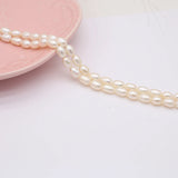 Natural Freshwater Pearl Rice Beads for DIY Charm Jewelry Making