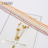 Natural Freshwater Pearl Rice Beads Loose Pearls DIY Charm Bracelet Necklace