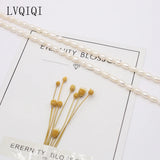 Natural Freshwater Pearl Rice Beads Loose Pearls DIY Charm Bracelet Necklace