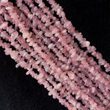 Pink Crystal Madagascar Rose Quartz Nugget Chip Loose Beads 3x8mm