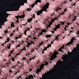 Pink Crystal Madagascar Rose Quartz Nugget Chip Loose Beads 3x8mm