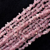 Pink Crystal Madagascar Rose Quartz Nugget Chip Loose Beads 3x8mm