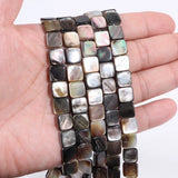 Natural Gray Shell Pendant for Jewelry Making