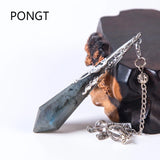 Natural Labradorite Pendulum For Dowsing Healing Crystals