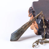 Natural Labradorite Pendulum For Dowsing Healing Crystals