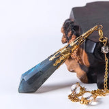 Natural Labradorite Pendulum For Dowsing Healing Crystals