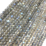 Labradorite Stone Beads Moonstone Smooth 4-8mm 15 inch