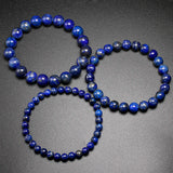 Natural Lapis Lazuli Stone Beads Bracelets for Women Men