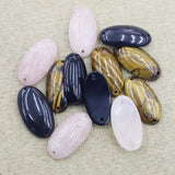 Natural Multicolor Stone Bracelet Necklace Pendant DIY Jewelry 6Pcs
