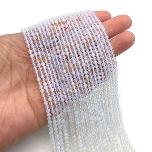 Natural Opal Faceted Beads for DIY Jewelry Making 2-4mm
