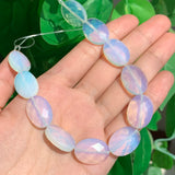 Natural Opal Faceted Round Heart Loose Beads for DIY Charms Jewelry