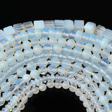 Natural Opal Faceted Round Heart Loose Beads for DIY Charms Jewelry