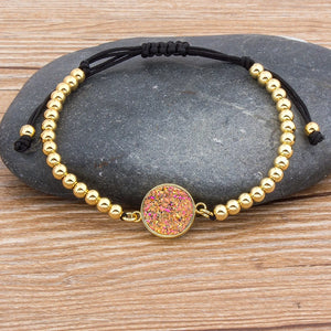 Copper Cubic Zirconia Bracelet - 7 Elegant Colors - Perfect Gift for Women