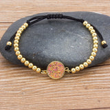 Copper Cubic Zirconia Bracelet - 7 Elegant Colors - Perfect Gift for Women