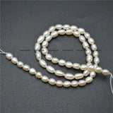 High Natural Pearl Colors Tube Rice Shape Loose Beads Women Accessories