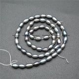 High Natural Pearl Colors Tube Rice Shape Loose Beads Women Accessories