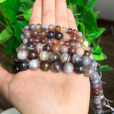 Natural Persian Agates Stone Round Loose Spacer Beads 15''