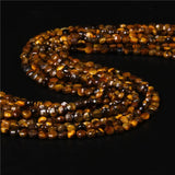 Natural Quartzs Beads Garnet 4mm 6mm Round Flat Faceted Loose Bead