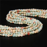 Natural Quartzs Beads Garnet 4mm 6mm Round Flat Faceted Loose Bead