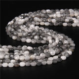 Natural Quartzs Beads Garnet 4mm 6mm Round Flat Faceted Loose Bead