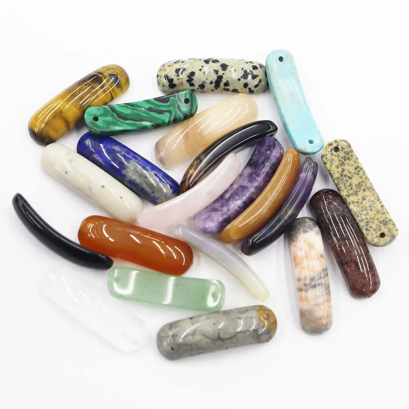 Natural Semi Treasure Stone Crystal Agate Pendant Reiki Charms