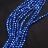 Natural Smooth Kyanite Stone 6-8mm Round Beads for Bracelet Jewelry