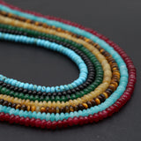 Natural Stone Rondelle Spacer Quartz Beads for DIY Jewelry