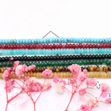 Natural Stone Rondelle Spacer Quartz Beads for DIY Jewelry