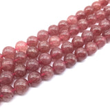 6mm 8mm 10mm Strawberry Crystal Beads for Jewelry Making