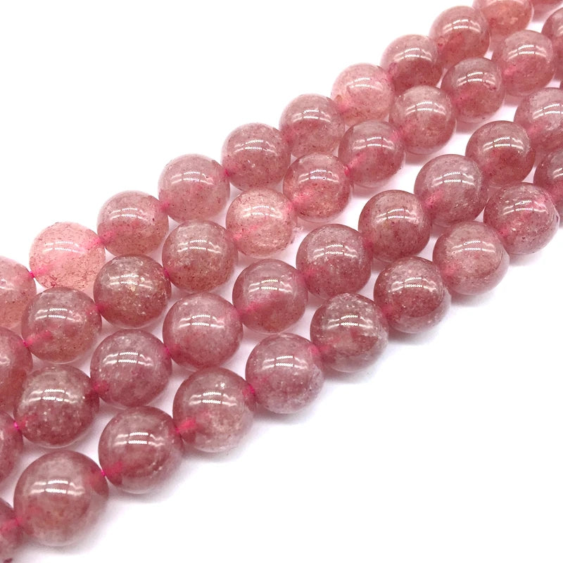 6mm 8mm 10mm Strawberry Crystal Beads for Jewelry Making