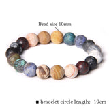 Natural Stone Couples Bracelets Mixed Agates Beads Alloy Charm