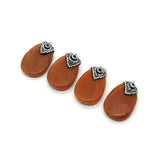 Red Agate Pendant Copper Evil Eye Pendant Reiki Stone Jewelry