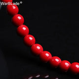Red Coral Beads Round Loose Beads 4mm-14mm for Jewelry Making DIY