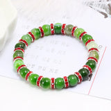 Natural Stone Round Beads Bracelet Crystal Jewelry Elasticity Rope