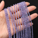Natural Tanzanite Stone Bead Spacer Beads 14''