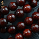 Natural Wood Lobular Red Sandalwood Bracelets 6/8mm