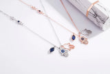 Devil's Eye Hand Lucky Crystal Pendant Necklace Chain Jewelry Gift