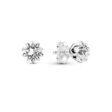 925 Silver Pan Round & Square Earrings Asymmetric Stars Studs for Wedding Party