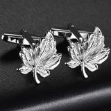Maple Leaves Wedding Cufflinks Groom/Best Man French Cuff Links
