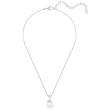 Crystal Pearl Couple Necklace Romantic Gift