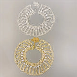 Short Multi-row Gemstone Crystal Necklace for Women