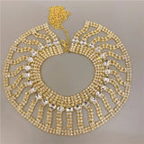 Short Multi-row Gemstone Crystal Necklace for Women